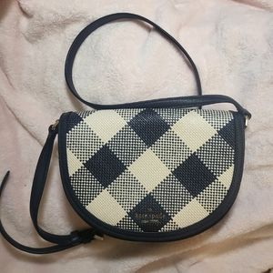 Kate Spade Luna Crescent Gingham Bag